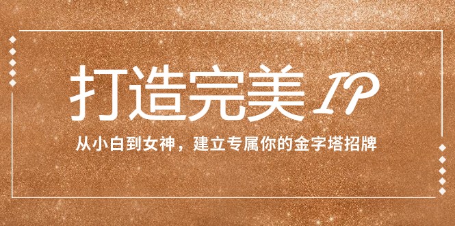打造完美IP：从小白到女神，建立专属你的金字塔招牌（15节课）-旺铺专家