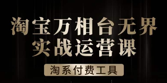 沧海·淘系万相台无界实战运营课，万相台无界实操全案例解析-旺铺专家