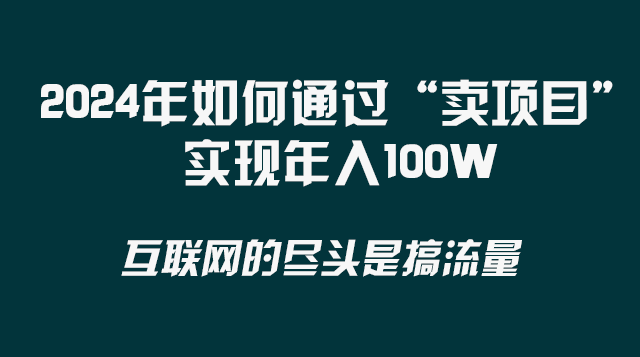 2024年如何通过“卖项目”实现年入100W-旺铺专家