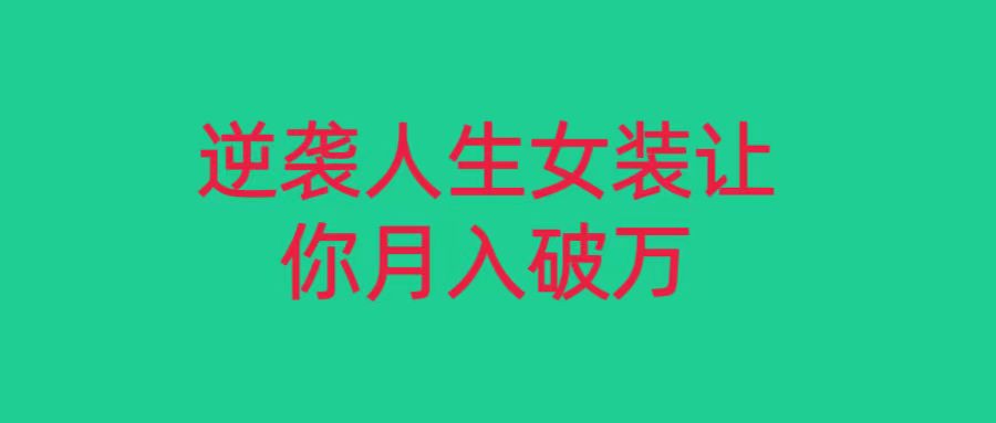 小红书女装无货源月入过万，只要努力就会有成效！-旺铺专家