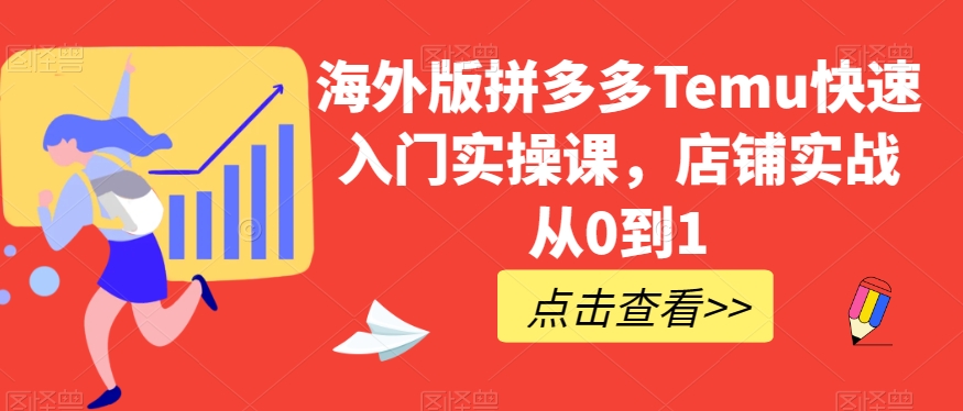海外版拼多多Temu快速入门实操课，店铺实战从0到1-旺铺专家