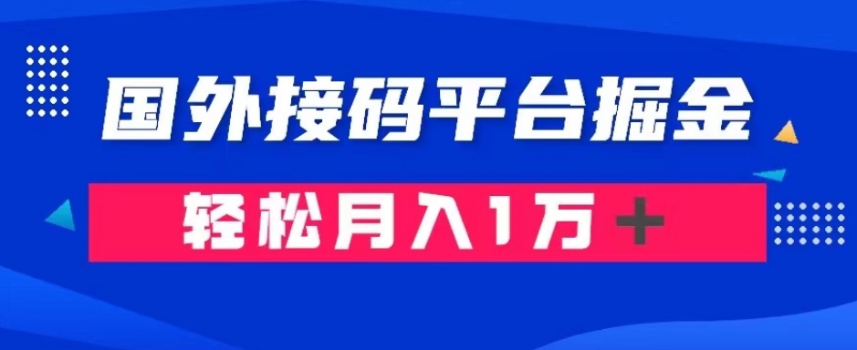 通过国外接码平台掘金：成本1.3，利润10＋，轻松月入1万＋【揭秘】-旺铺专家