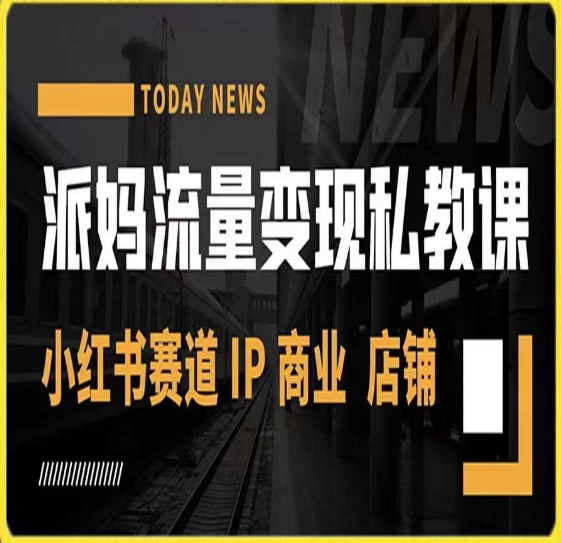 派妈流量变现私教课，小红书赛道IP  商业  店铺-旺铺专家