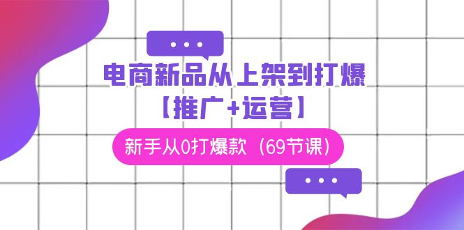 电商新品从上架到打爆【推广+运营】，新手从0打爆款（69节课）-旺铺专家