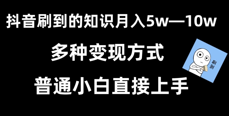 抖音刷到的知识，每天只需2小时，日入2000+，暴力变现，普通小白直接上手-旺铺专家