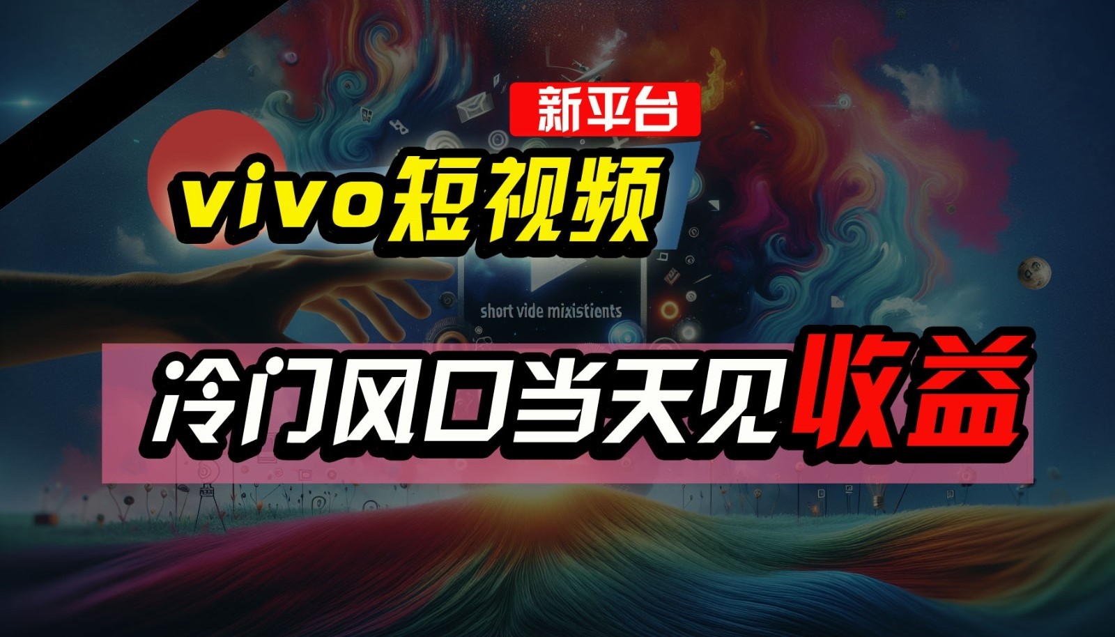 全新平台vivo短视频，新风口AI混剪无脑搬运，冷门风口当天见收益，7天撸了2300+了-旺铺专家