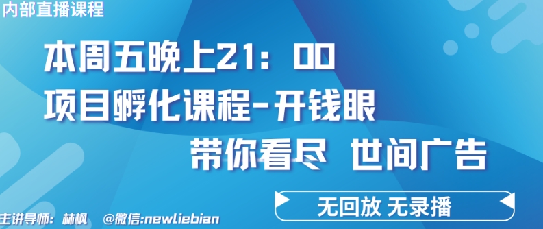 4.26日内部回放课程《项目孵化-开钱眼》赚钱的底层逻辑-旺铺专家