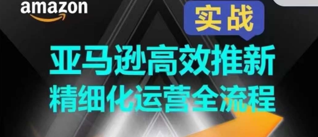 亚马逊高效推新精细化运营全流程，全方位、快速拉升产品排名和销量!-旺铺专家