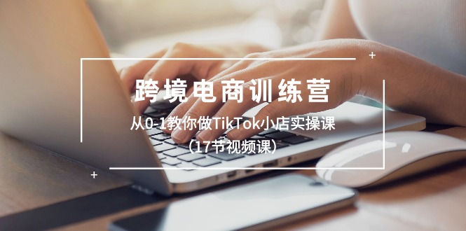 跨境电商训练营：从0-1教你做TikTok小店实操课（17节视频课）-旺铺专家