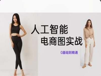 人工智能SD电商图实战，ai绘图0基础到精通-旺铺专家