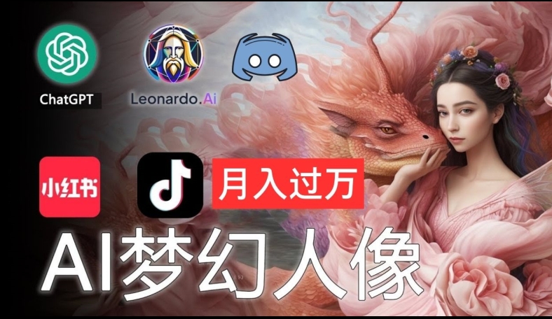 AI摄影梦幻人像：零基础也能月入过万的秘密-旺铺专家