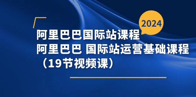 阿里巴巴国际站课程，阿里巴巴国际站运营基础课程（19节视频课）-旺铺专家