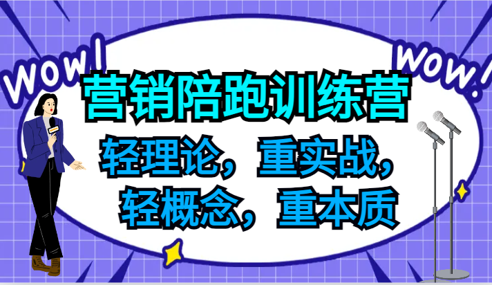 营销陪跑训练营，轻理论，重实战，轻概念，重本质，适合中小企业和初创企业的老板-旺铺专家