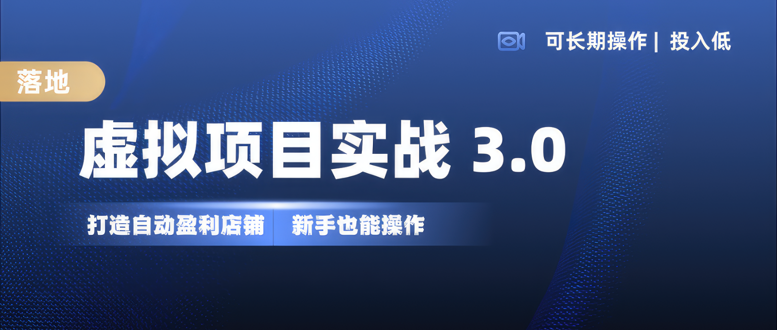 虚拟项目实操落地 3.0,新手轻松上手，单品月入1W+-旺铺专家