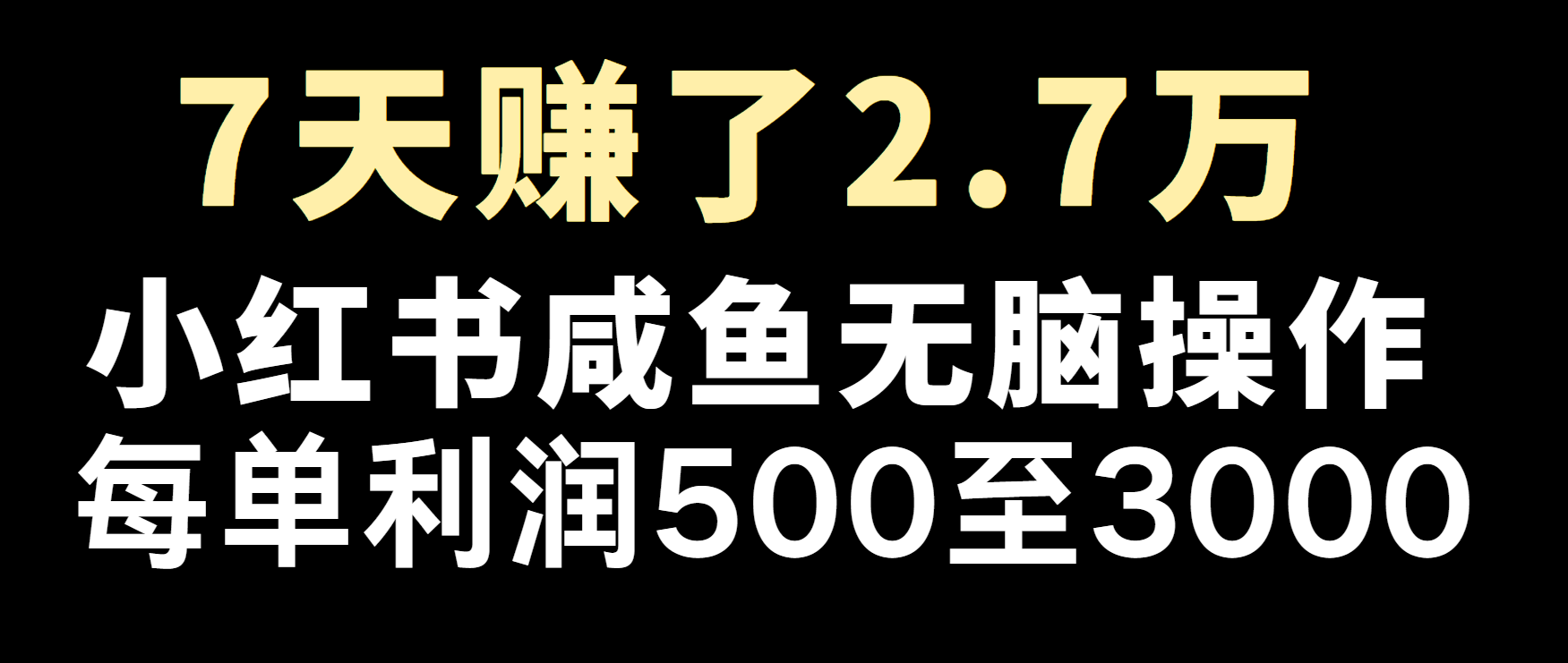 冷门暴利，超级简单的项目0成本玩法，每单在500至4000的利润-旺铺专家