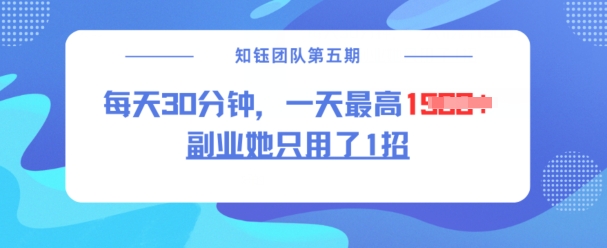 副业她只用了1招，每天30分钟，无脑二创，一天最高1.5k-旺铺专家
