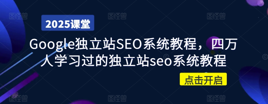 Google独立站SEO系统教程，四万人学习过的独立站seo系统教程-旺铺专家