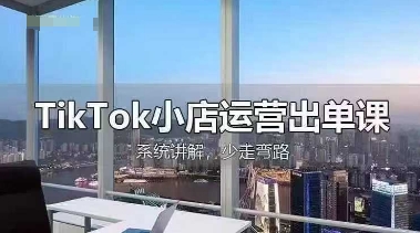 TikTok小店运营出单课，从开店选品、运营出单、发货回款，进行全流程讲解-旺铺专家