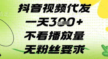 抖音视频代发一天3张+，不看播放量，无粉丝要求-旺铺专家