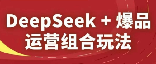 DeepSeek+爆品运营组合玩法，2025淘系精品课-旺铺专家