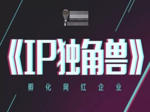 IP独角兽，孵化网红企业，ip教程-旺铺专家